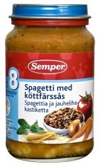 köttsås å spagge