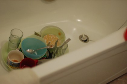 frukostdisken i badkaret